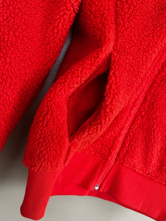 Uniqlo Orange Blocktech Windproof Full zip Sherpa XS - Picture 5 of 9
